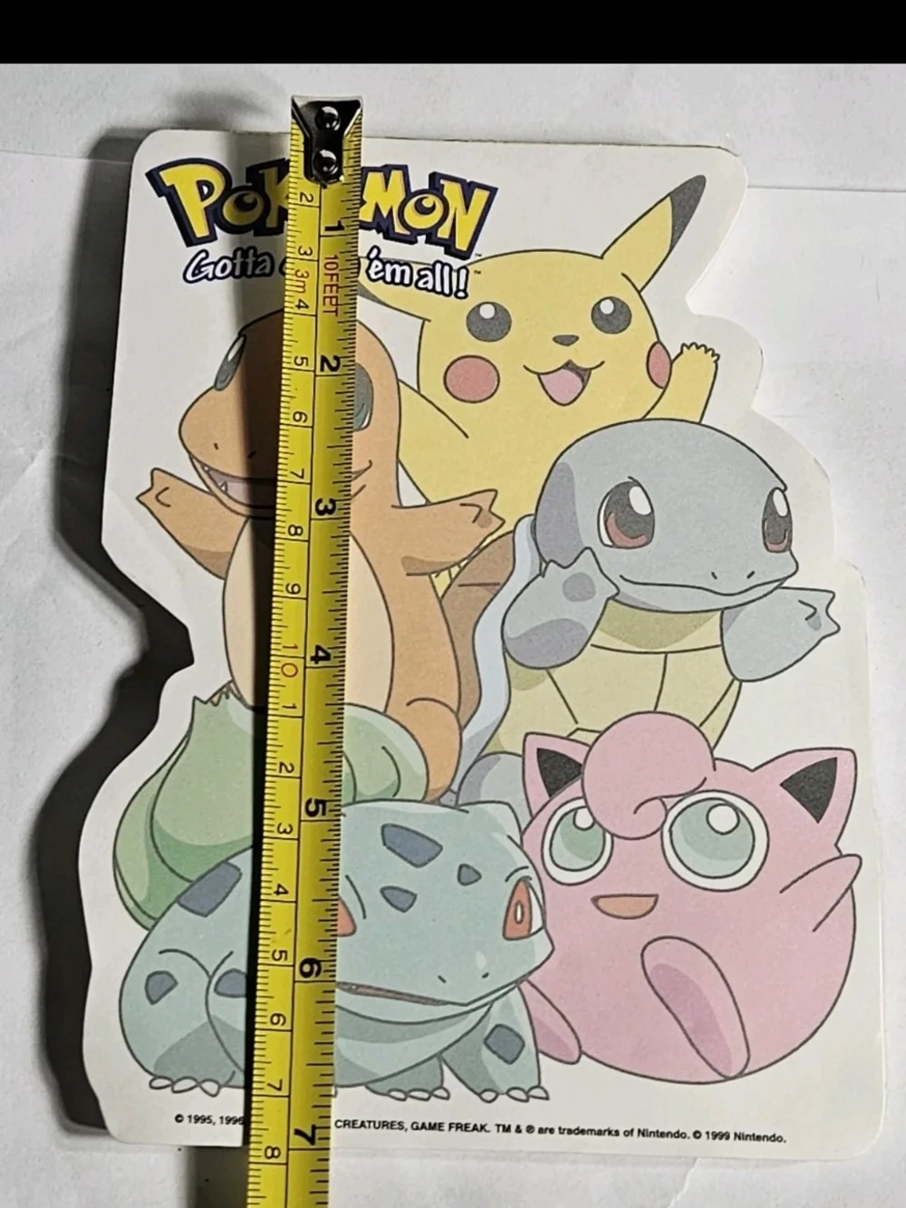 Pokemon Roseart Stationary Note Pad Charmander, Pickachu, Squirtle 1999 Vintage